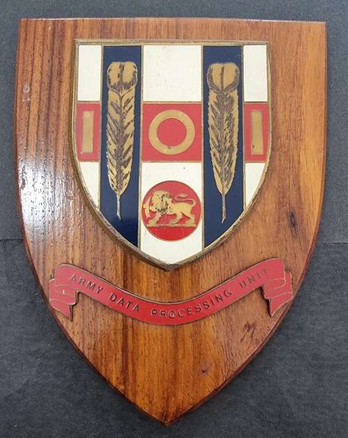 Rhodesia - Army Data and Processing Unit Plaque