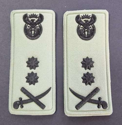 SA Army Major General Rank Pair