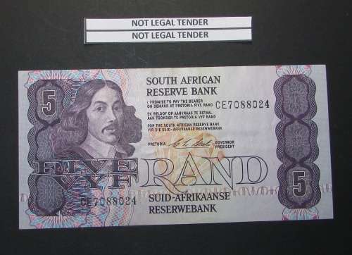 Republic of South Africa - CL Stals - 5 Rand Banknote