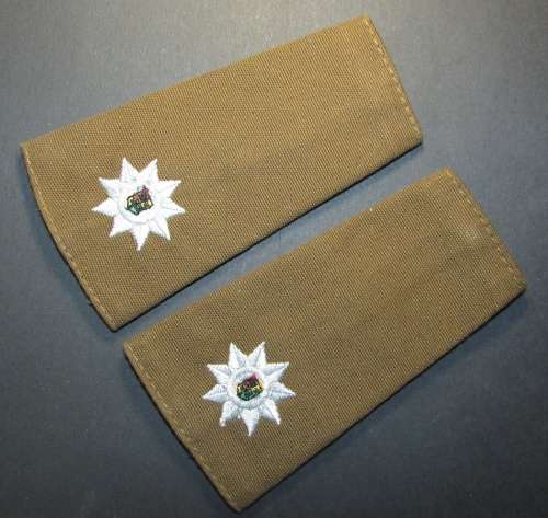 SA Army Major Slip on Ranks