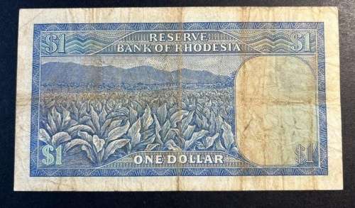 Reserve Bank of Rhodesia - 1 Dollar Banknote