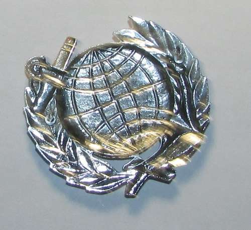 SADF - SA Navy Marine Bi-Metal Breast Badge ( Chromed )