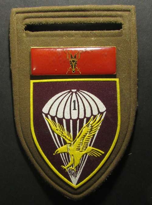 SADF - 1 Parachute Battalion with Chief of the Army Command Bar Tupper Flash