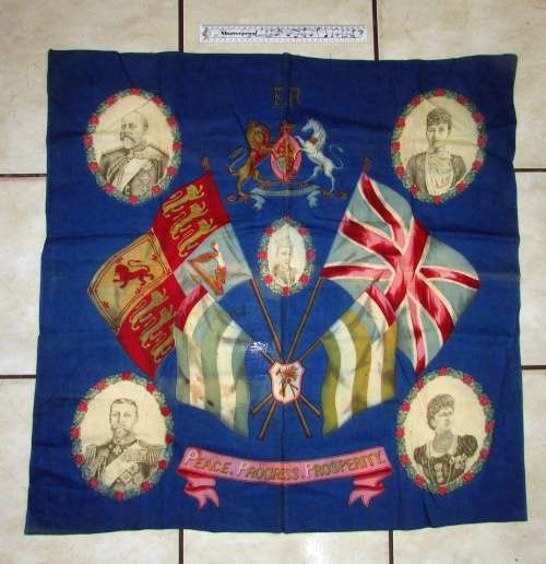Genuine Queen Victoria Peace Progress Prosperity Flag ( Massive )