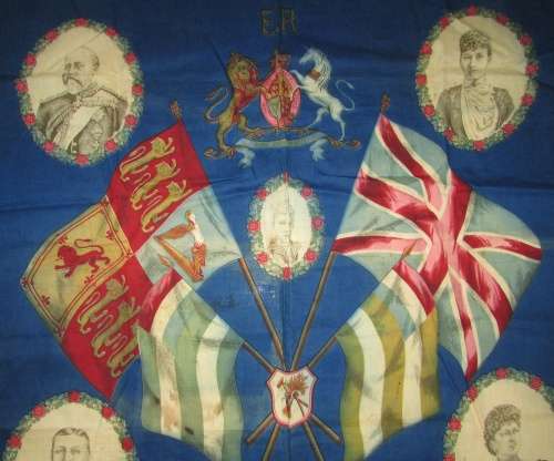 Genuine Queen Victoria Peace Progress Prosperity Flag ( Massive )
