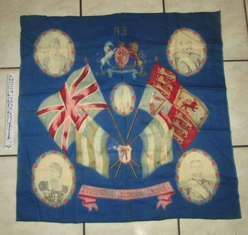 Genuine Queen Victoria Peace Progress Prosperity Flag ( Massive )