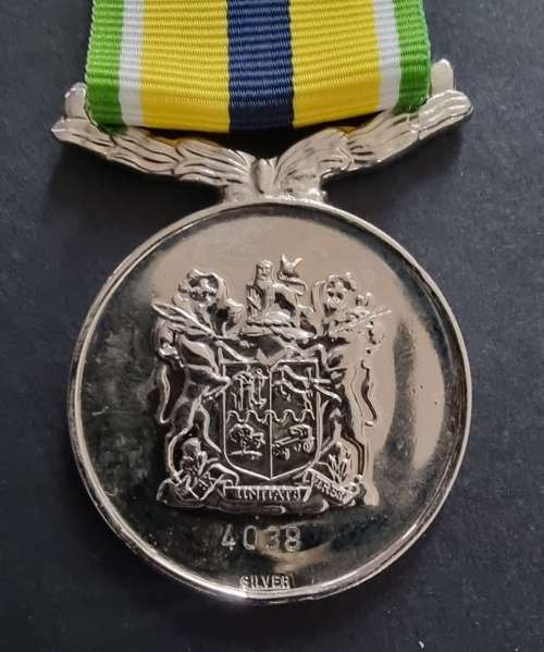 SADF - Full Size De Wet Decoration ` Silver `- Numbered 4038