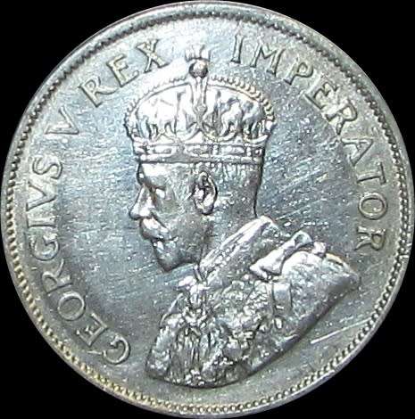 1935 Union of South Africa Silver Half Crown