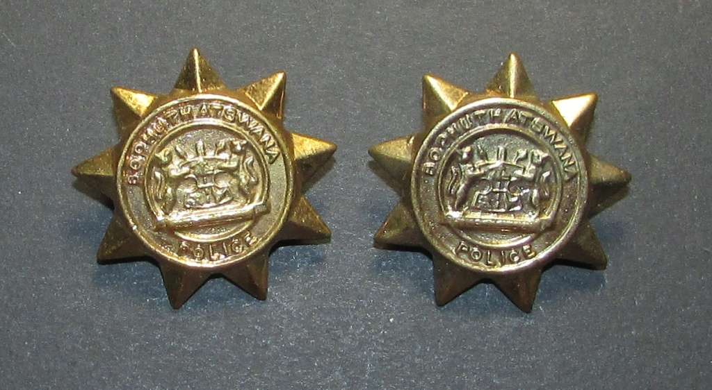 (Homelands) Bophutatswana Police Collars