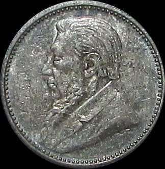 1897 Silver ZAR Sixpence