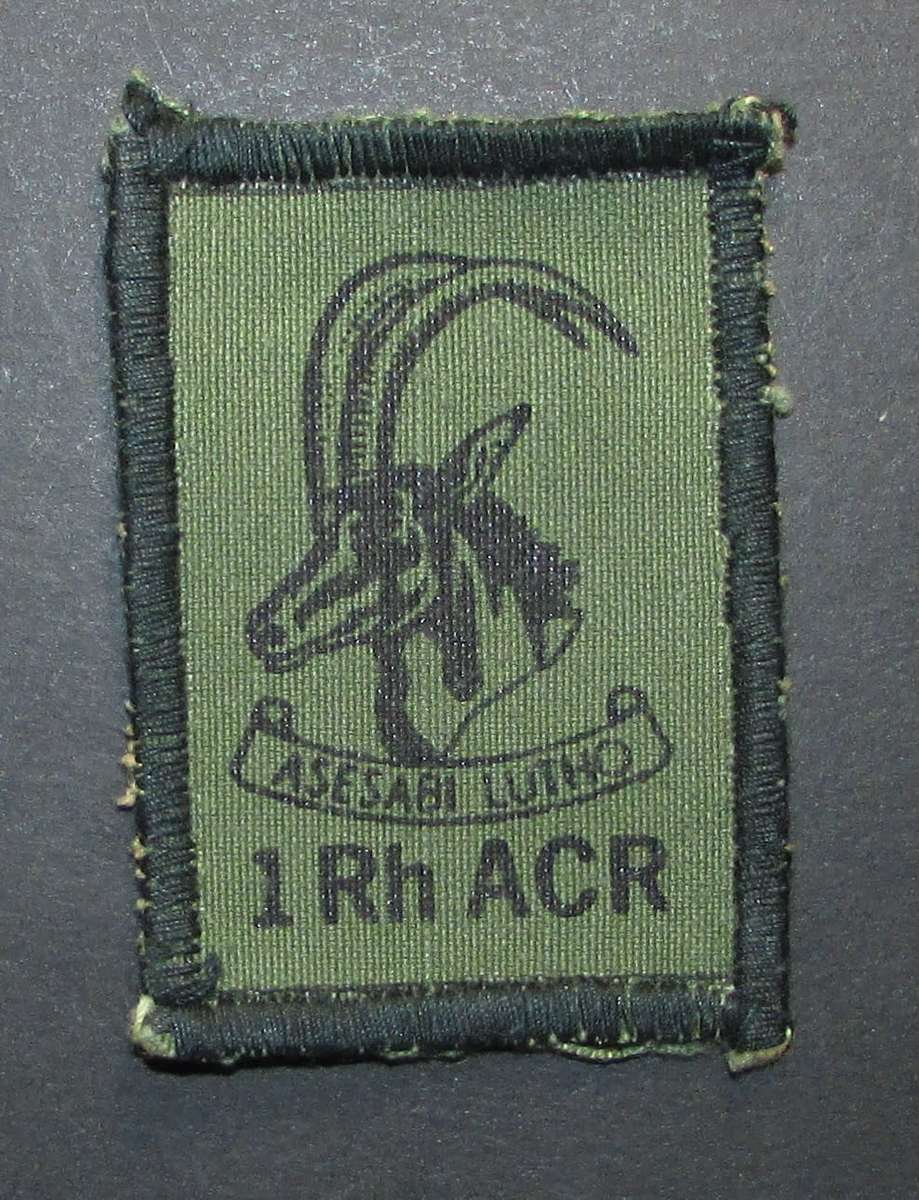 Rhodesia - Armoured Car Regiment Camo Cap Badge