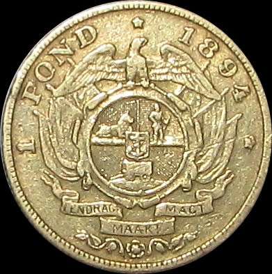 1894 Gold ZAR Pond