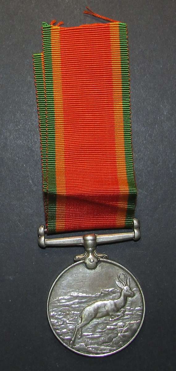 Full Size World War Two Africa Service Medal ( Silver ) To:321 R.NHatton
