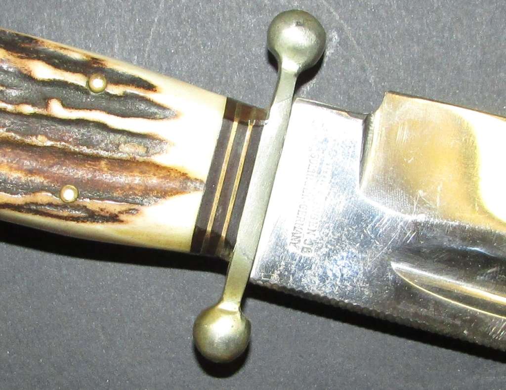 Vintage Anton Wingen Jr Solingen Germany Bowie with Sheath