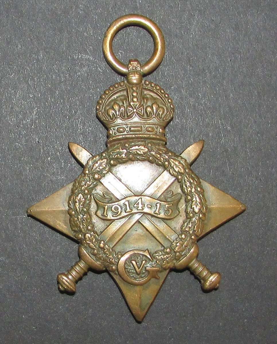 Full Size World War One Star to:Pte  J.De.Jonch 5th MTD BGE