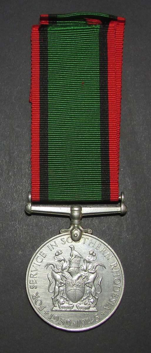 World War Two - Full Size Southern Rhodesia Medal for War Service