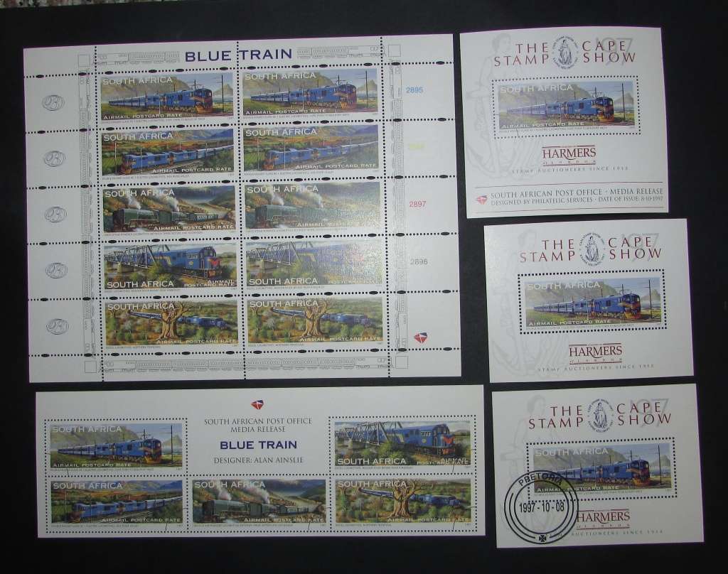 Blue Train of South Africa Stamp Selection