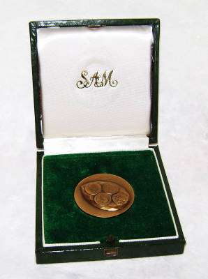 Transvaal Numismatic Society Medal in Box 1974
