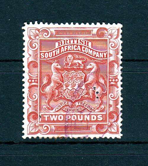 1897 BSAC - 2 POUNDS - SACC 66 ROSE RED