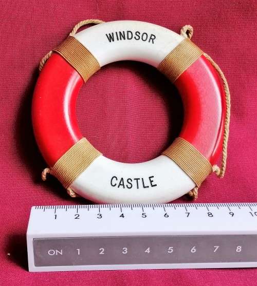 Vintage - Windsor Castle ( Union Liner ) - Lifebuoy  Souvenir