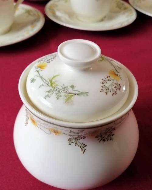 Vintage Royal Doulton -  Tea set with milk jug and sugar bowl - Nicole H 5080 - Romance Collection