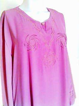 NEW Pink long sleeve winter CAFTAN