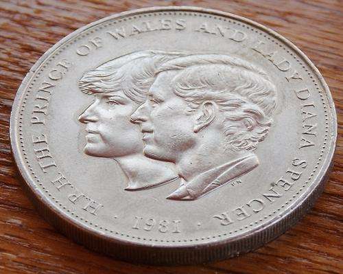 Silver Coin HRH Prince Charles & Lady Diana Spencer 1981