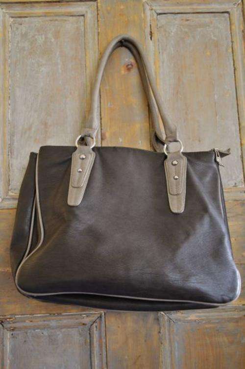 Large grey handbag
