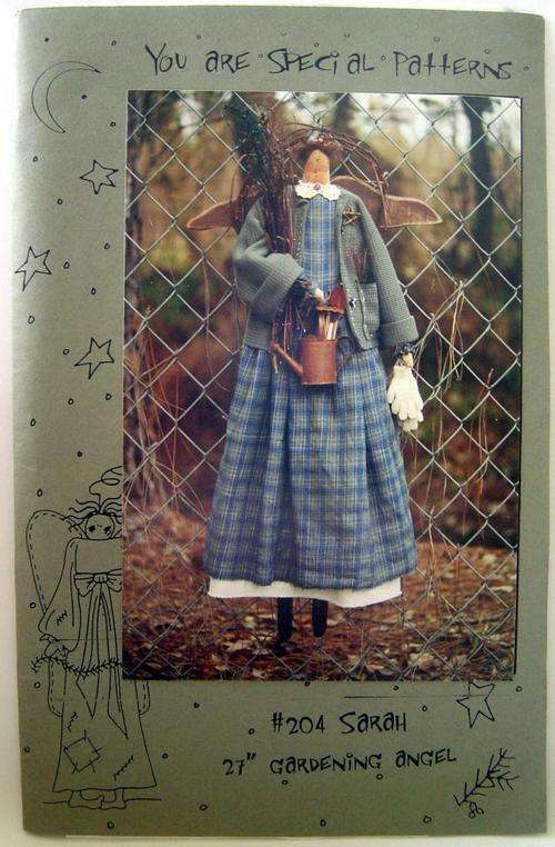 27" GARDENING ANGEL RAG DOLL PATTERN**