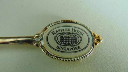 Stainless Steel Raffles Hotel (Singapore) teaspoons - Two in original presentation box