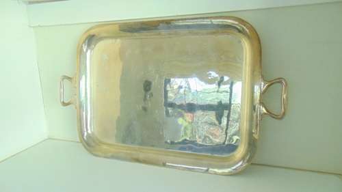 Silver Plated Large & Heavy EPNS Tray
