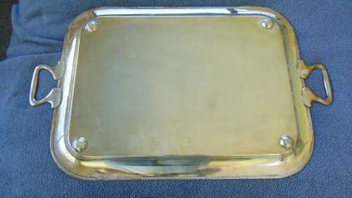 Silver Plated Large & Heavy EPNS Tray