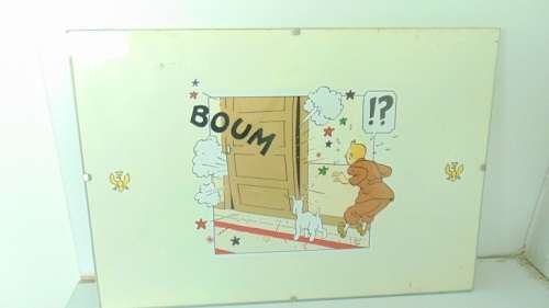 Four TinTin Pictures in Clip Glass Frames 30cm x 21cm