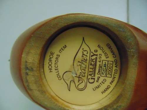 Hoepoe - Feathers of Knysna Wooden Birds