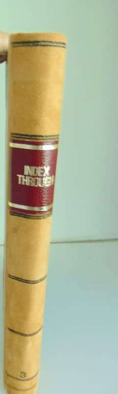 Leather Bound Book - Index Through Leather Bound Ledger