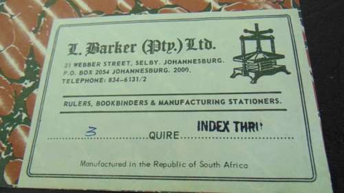 Leather Bound Book - Index Through Leather Bound Ledger