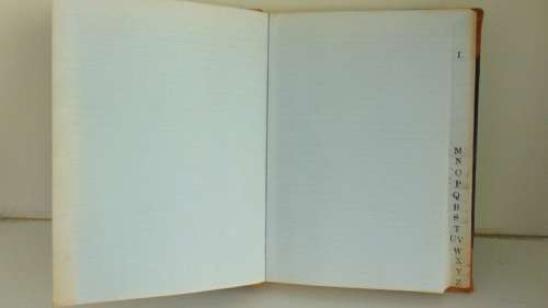 Leather Bound Book - Index Through Leather Bound Ledger