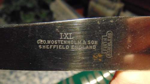 Set of Electroplated Sheffield Cutlery in Green Felt Purpose-Made Roll - 6 Pieces each.