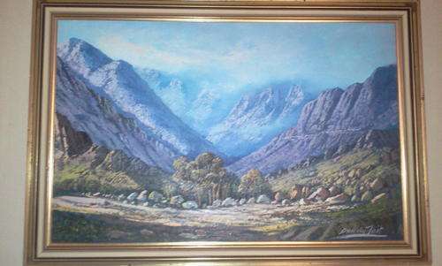 ''''A VERY COLLECTABLE ART WORK'''' DAN DU TOIT OIL ON BOARD.