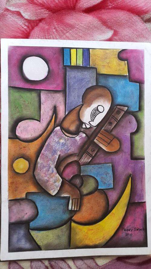 PETER SIBEKO PASTELS ON PAPER UNFRAMED