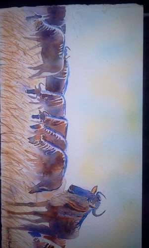 INTERESTING ART WORK BY THOKOZANI MATHOBELA UNFRAMED .