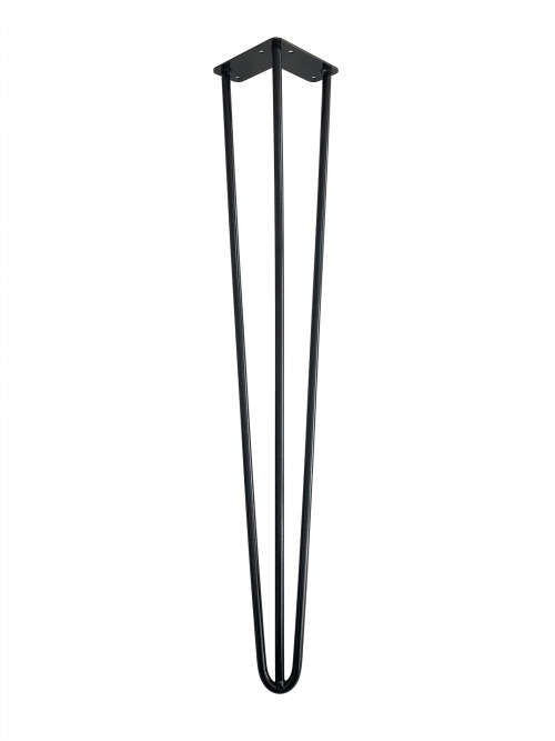 Hairpin Leg - 60cm - Coffee / Side Table. Powder Coated Black