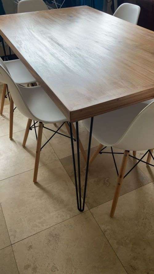 4 x Hairpin Legs  - 70cm - Desk / Dining Table. Powder Coated Blue