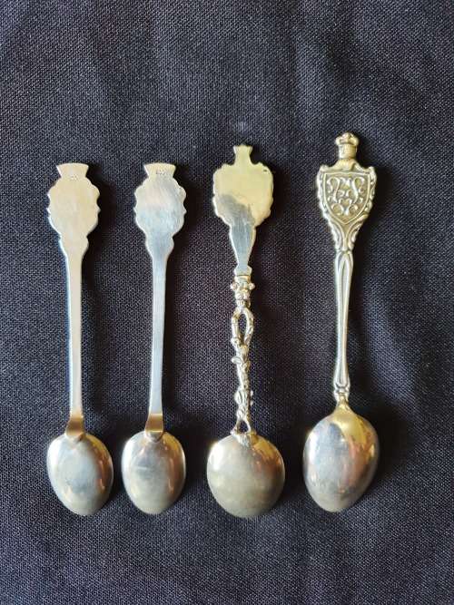 Vintage 800 Silver Souvenir Spoons 10 DAY AUCTION