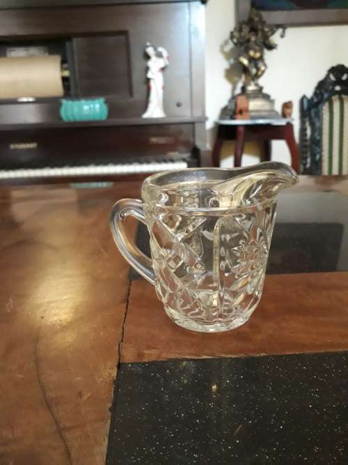 Beautifull Molded Glass Milk Jug