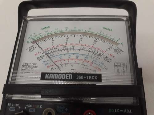 Vintage unused analog Multimeter capacitor/transistor tester