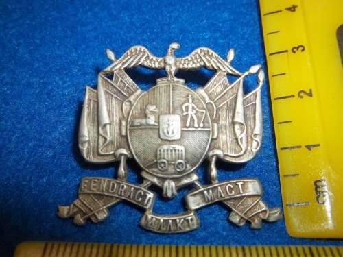 Transvaal Artillery Cap Badge - ZAR - Lugs Intact - Arrow points on left hand top corner missing.