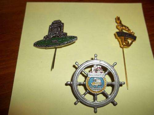 Three Africana Pin Badges