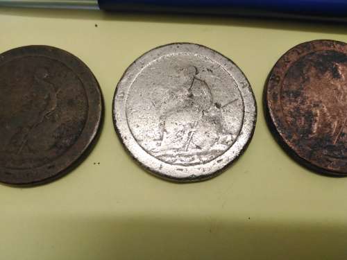 3 x 1797 Cartwheel Coins