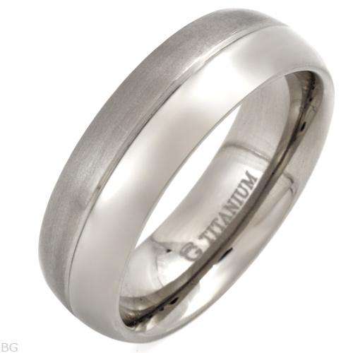 High Quality Brand New Gents Band Ring Made of Titanium-12